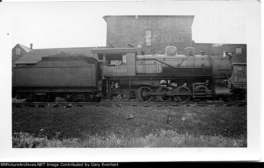 Baltimore & Ohio 2-8-0 #3103, ex-B&S 126